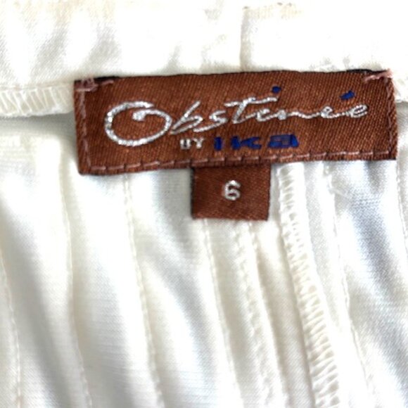 Obstinee by IKA Ivory Ribboned and Sequined Tunic Size 6 - Picture 11 of 11